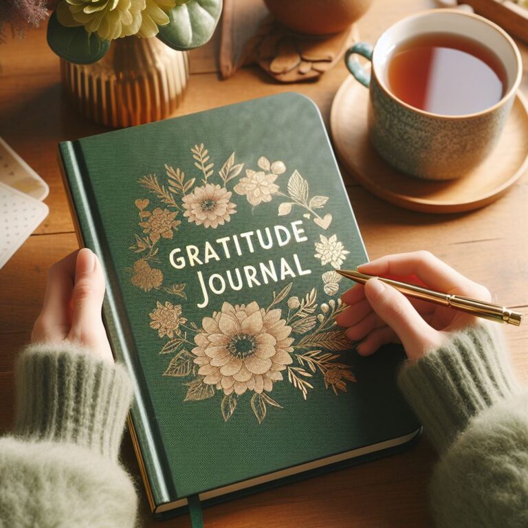 Tenir un journal de la gratitude est un allié pour votre bien-être. Image@MicrosoftDesigner