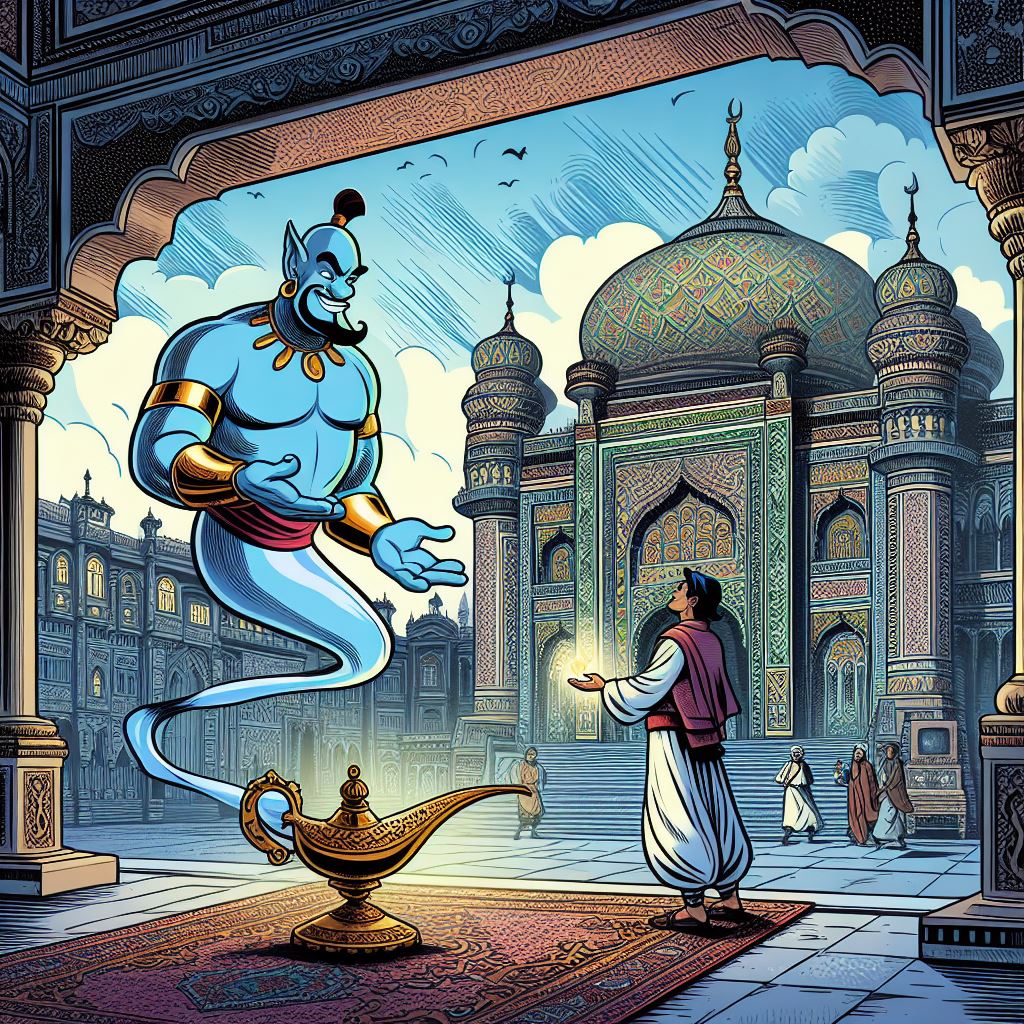 La loi de l'attraction fait souvent penser à tort à la magie de la lanterne d'Aladin. Image@AI