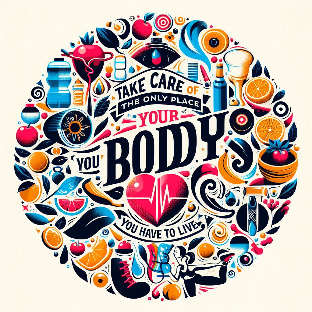 Take care of your body. It is the only place you have