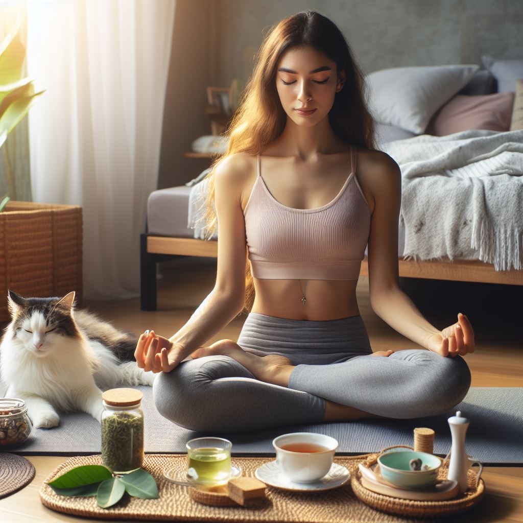 La méditation et visualisation sont deux alliés à inclure dans votre routine d'habitudes. Image@AI