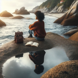 Tenir un journal apporte tellement d’avantage, dont celui de réaliser une meilleure auto-réflexion. Image@AI