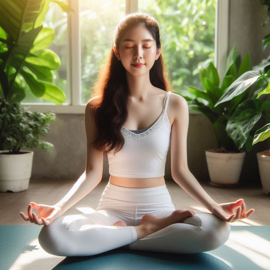 La méditation de pleine conscience est la méthode de méditation la plus simple à réaliser chez vous. Image@AI