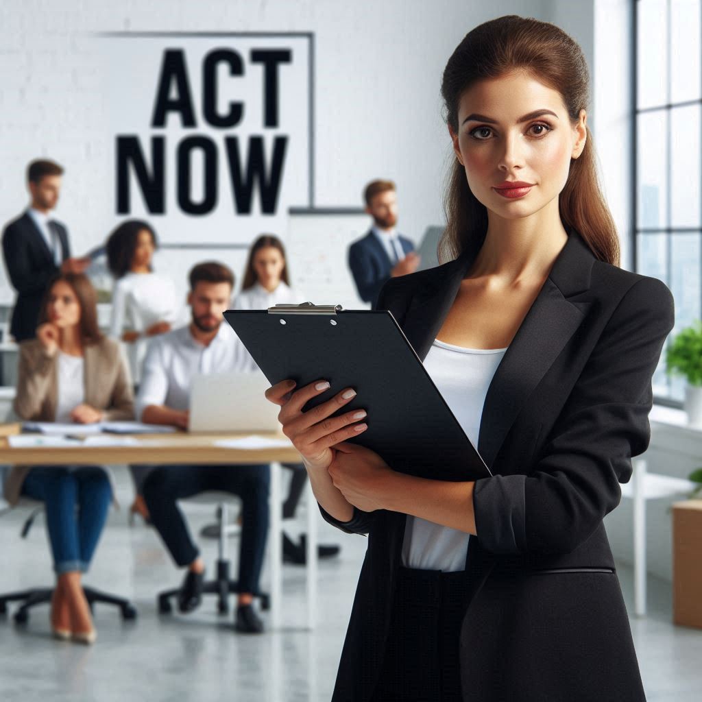 Arrête d'attendre, vaincs la procrastination et passe à l'action. Tu n'as qu'une vie. Image@AI