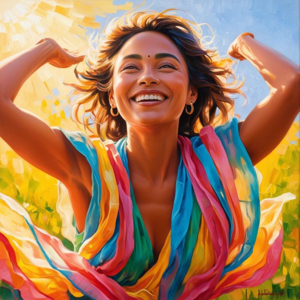 Profite de tes vibrations positives pour mener la belle vie. Image@AI