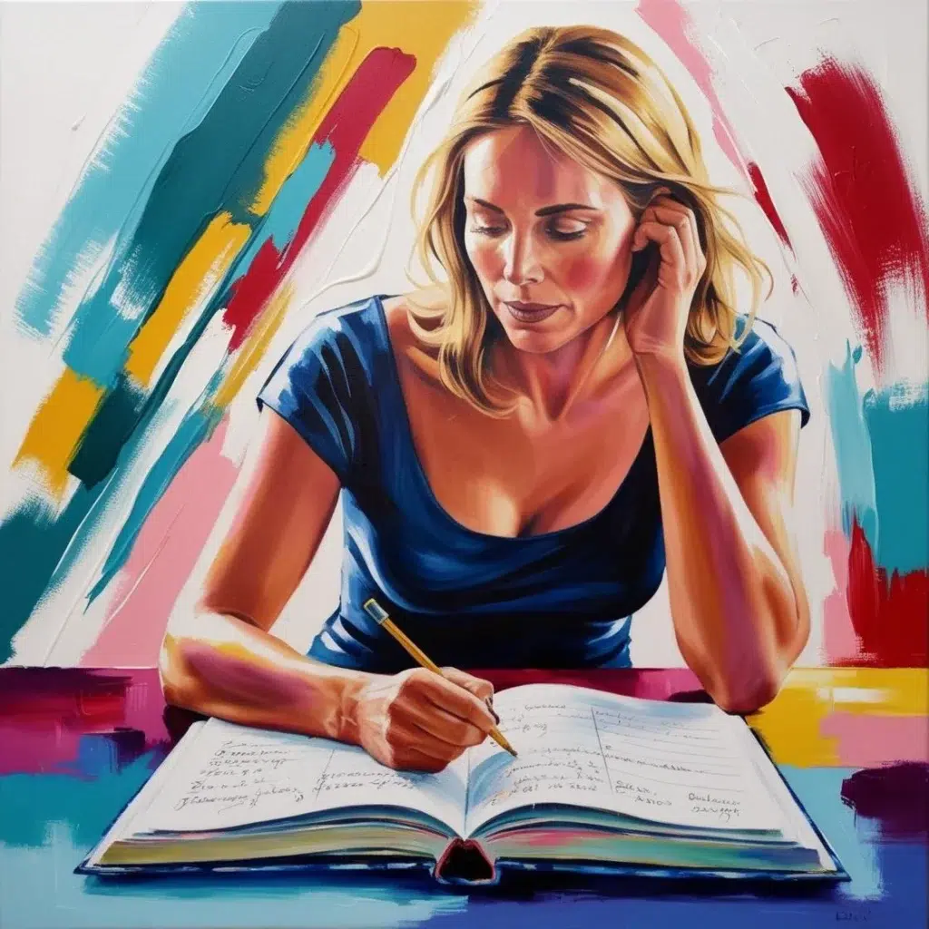 Tenir un journal, abstrait, Image@AI